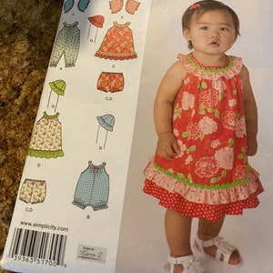 Simplicity Patterns Little Girl Dresses one with Doll dress pattern too