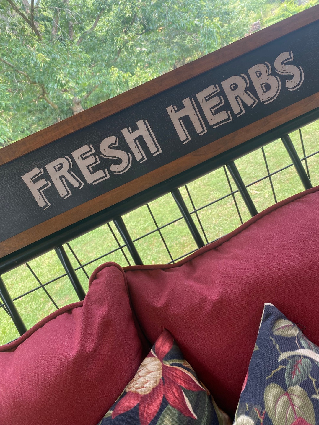 Fresh Herbs Vintage Grocery Store Sign Farmhouse Sign Etsy
