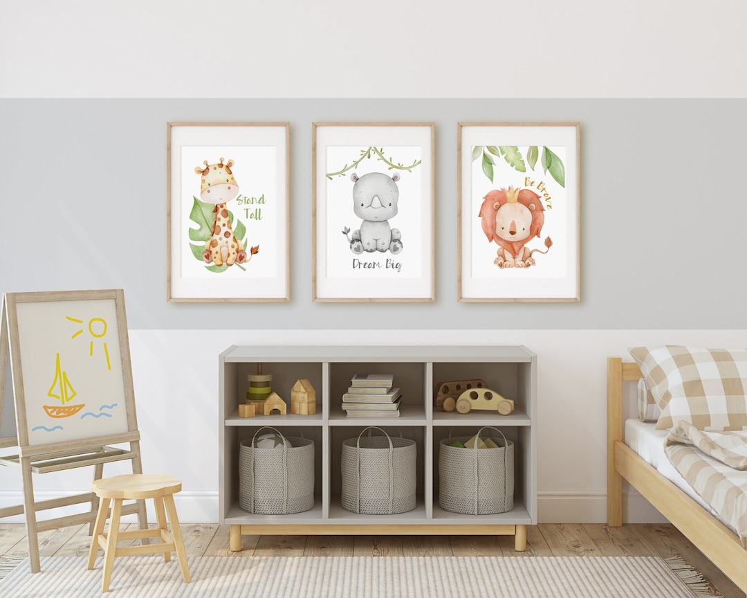 Safari Nursery Decor | Jungle Nursery Decor | Safari Nursery Print ...