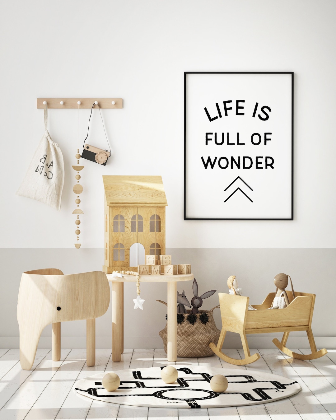 Boys Room Wall Art Printable Wall Art Life is Full of Wonder Playroom ...