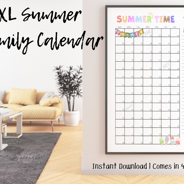 Jumbo Calendar - Etsy