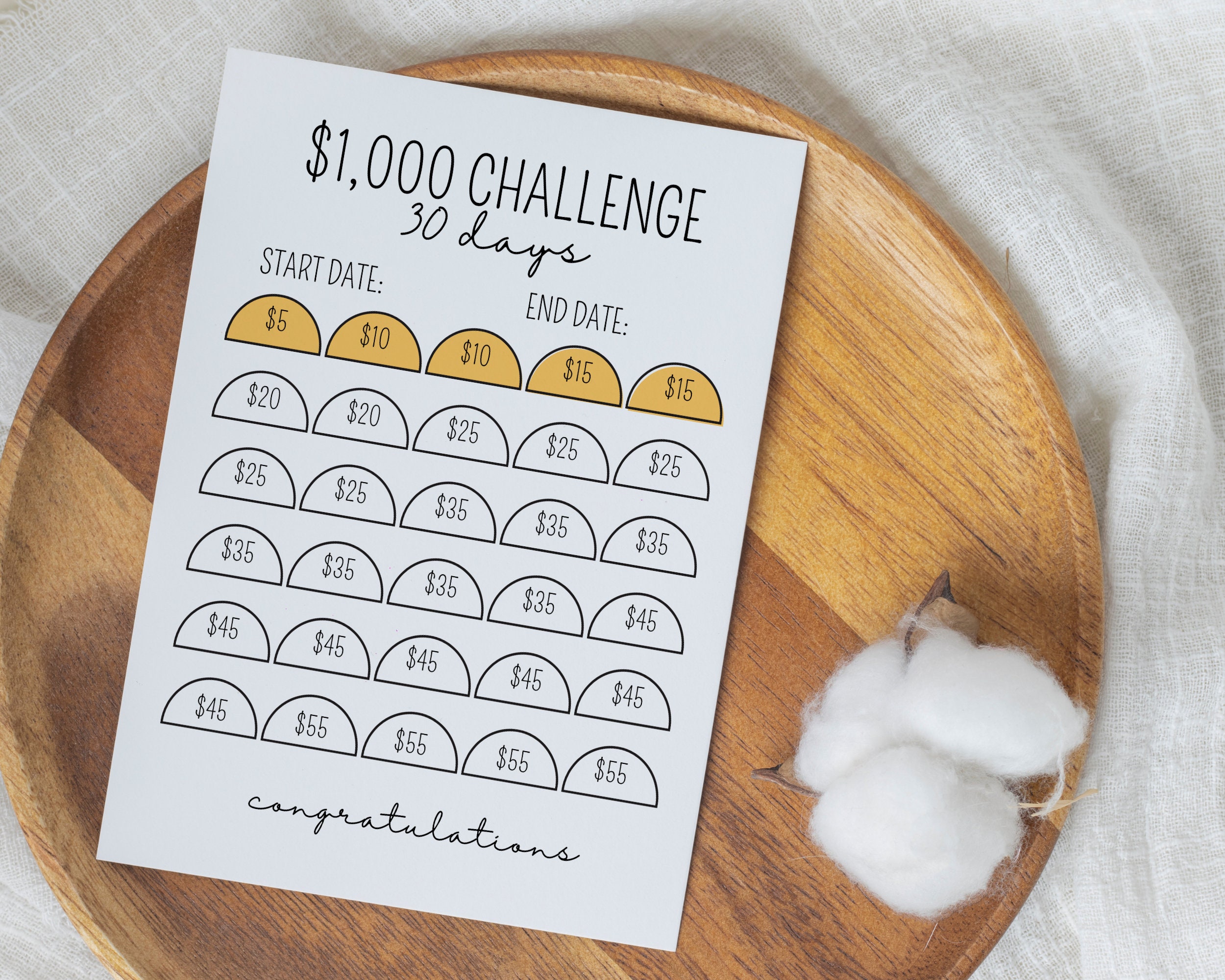 1K 30 Day Challenge | 1,000 Saving Challenges | 1K Money Challenge ...