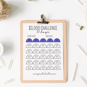 3K 30 Day Challenge | 3,000 Saving Challenges | 3K Money Challenge ...