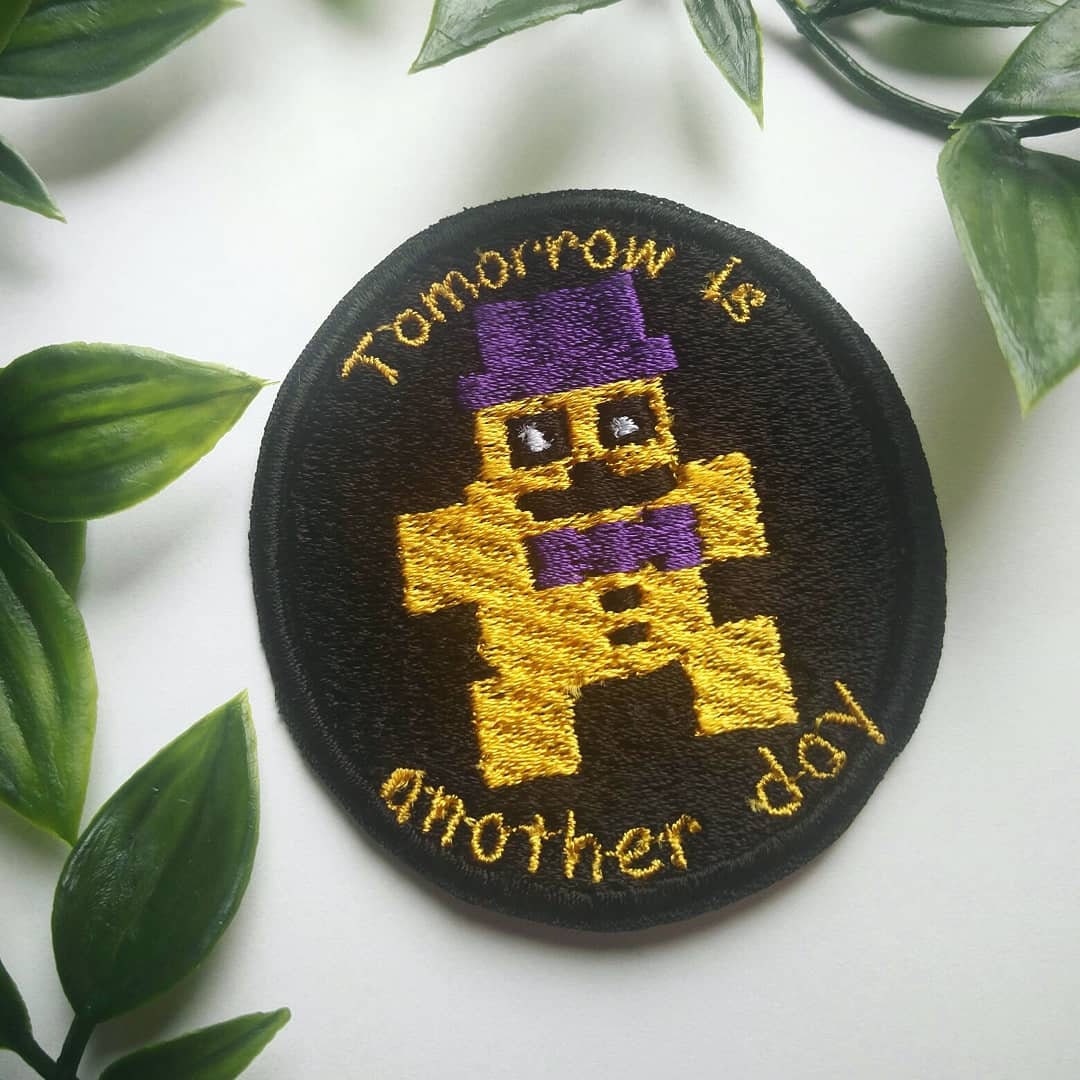 Fnaf golden freddy iron on patch five nights at freddy's psychic …