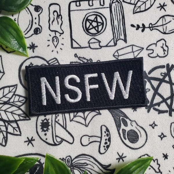 NSFW patch iron on sew on embroidered patch