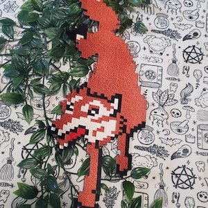 Fox back patch inspired by project hail mary, cosplay, embroidered fox patch