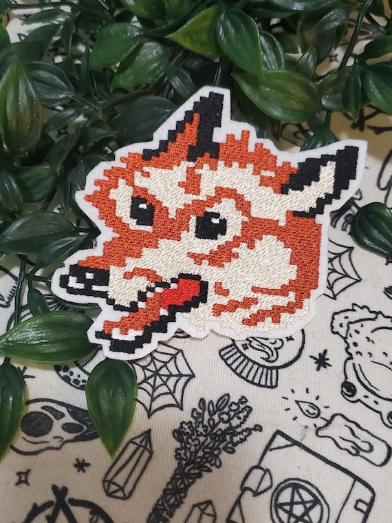 Project hail mary fox patch, fox cardigan inspired patch, fox iron on patch