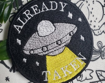 Already taken ufo iron on sew on patch