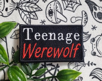 Teenage werewolf iron on sew on patch