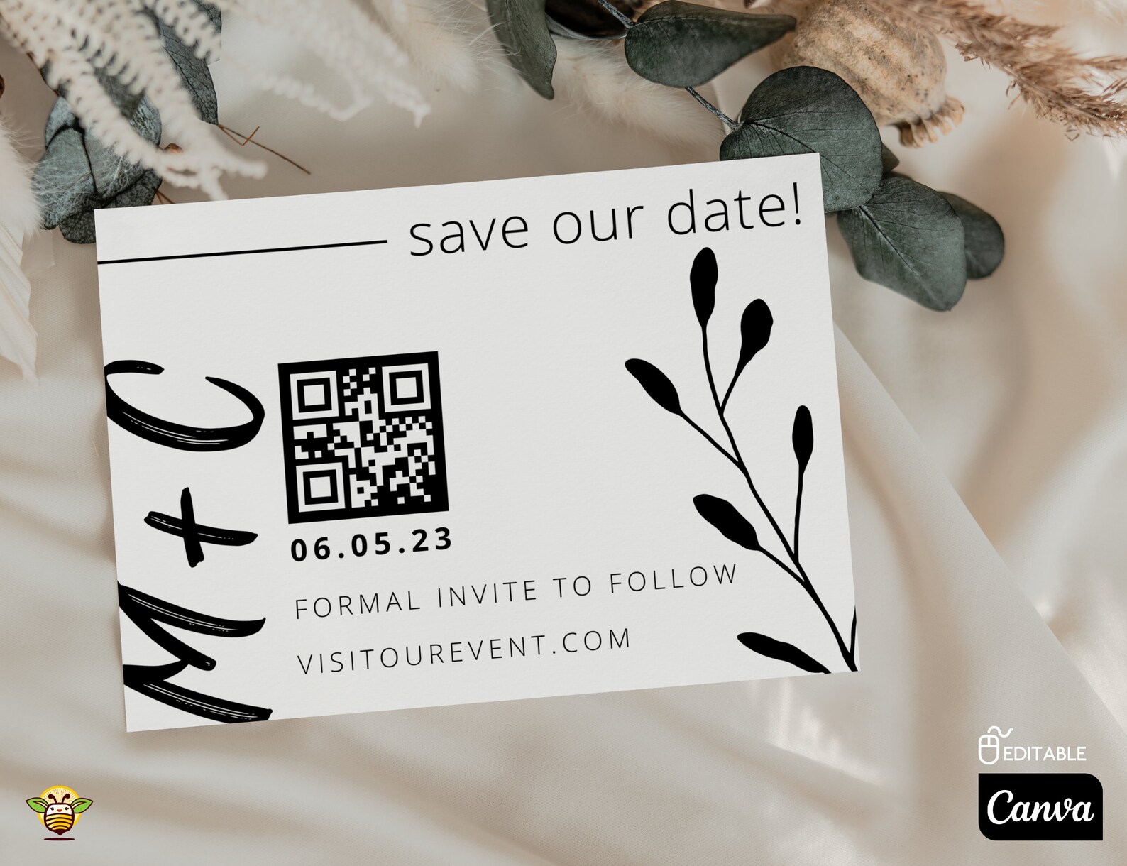 Editable Save the Date Postcard Template Postcard Template - Etsy