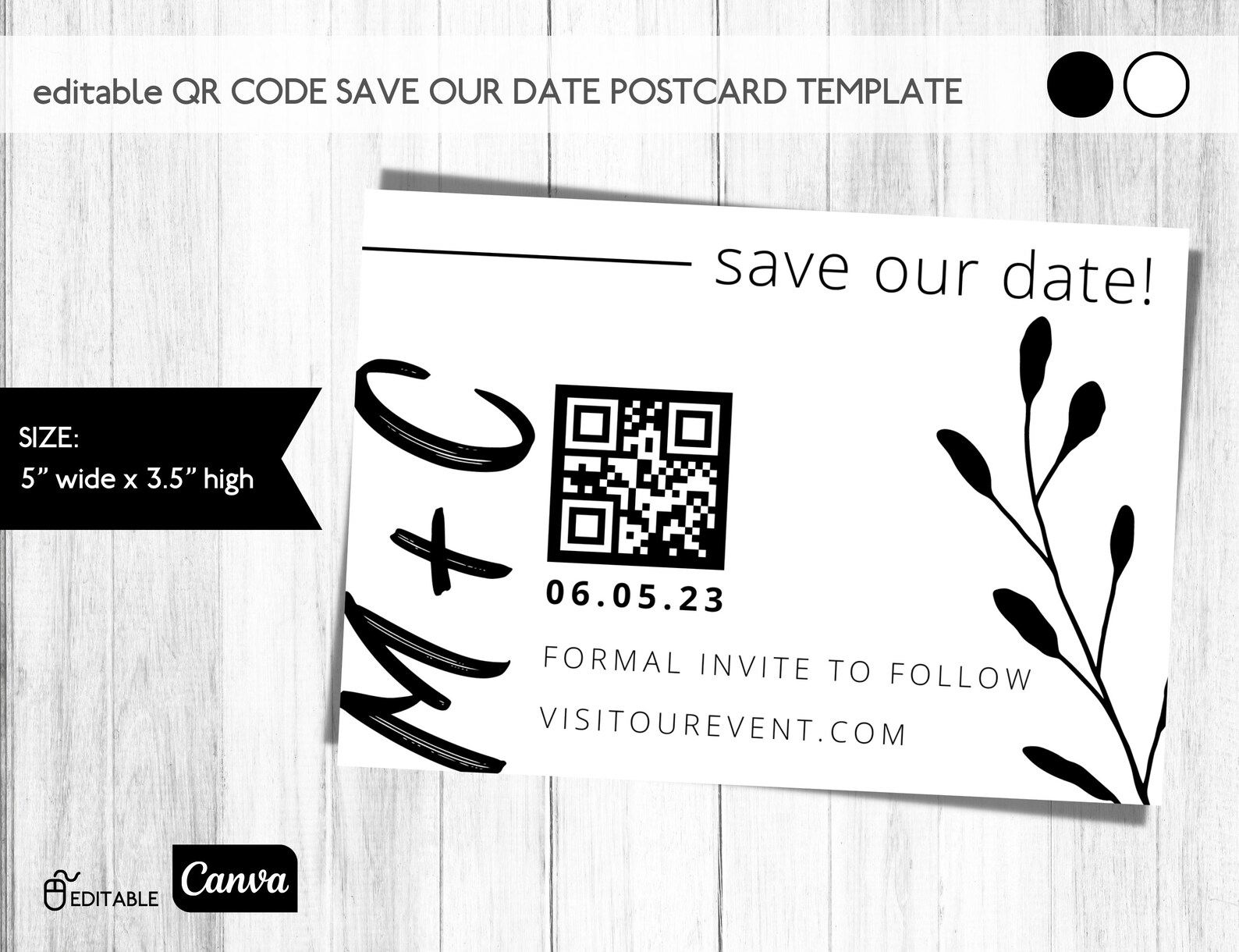 Editable Save the Date Postcard Template Postcard Template - Etsy