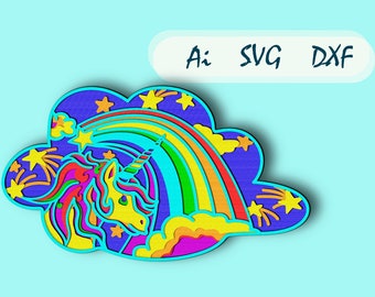 Download Unicorn Mandala Svg Etsy