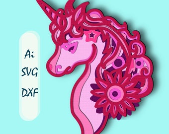 Download Unicorn Mandala Etsy