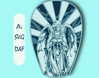 Angel Mandala Svg Etsy