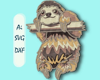 Download Sloth Mandala Svg Etsy