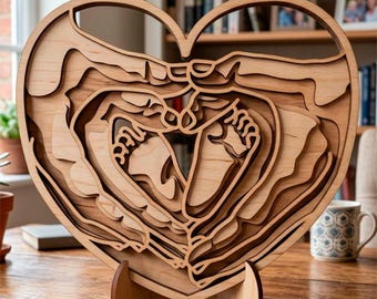 Family Hands SVG/ 3d Multilayer, Cricut&Glowforge, Shadow Box, CNC, Laser cut, DIY Gift