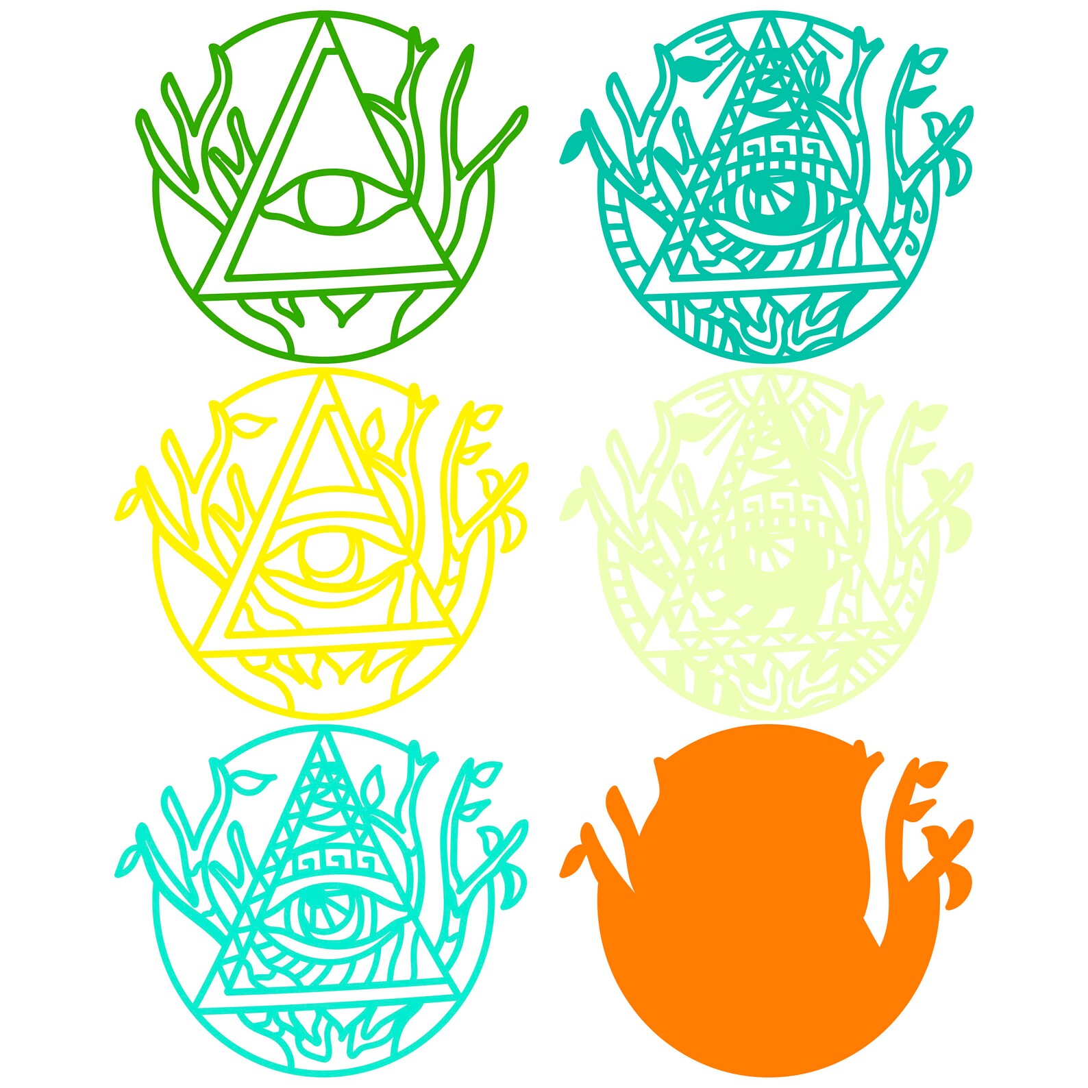 Eye 3D Layer SVG/ Eye 3D Mandala/ Eye Paper Cut/ Plywood Cut Etsy