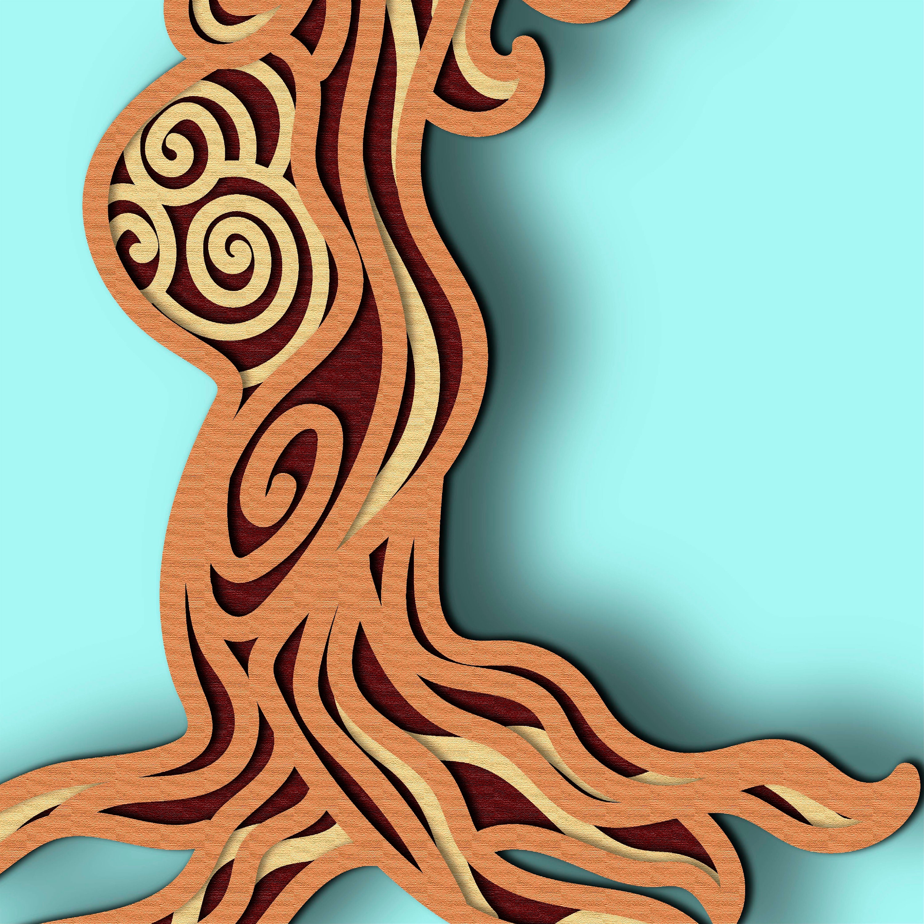 Download Tree of life 3D Layer SVG/ Tree of life 3D mandala/ Tree ...