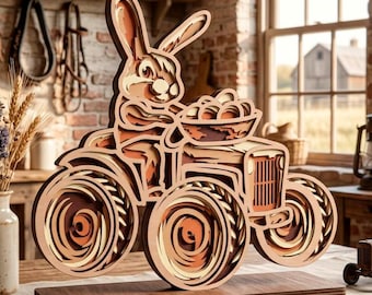 Bunny Multilayer SVG/ cnc/ paper cut/ Plywood cut/DIY Gift/Home Decor