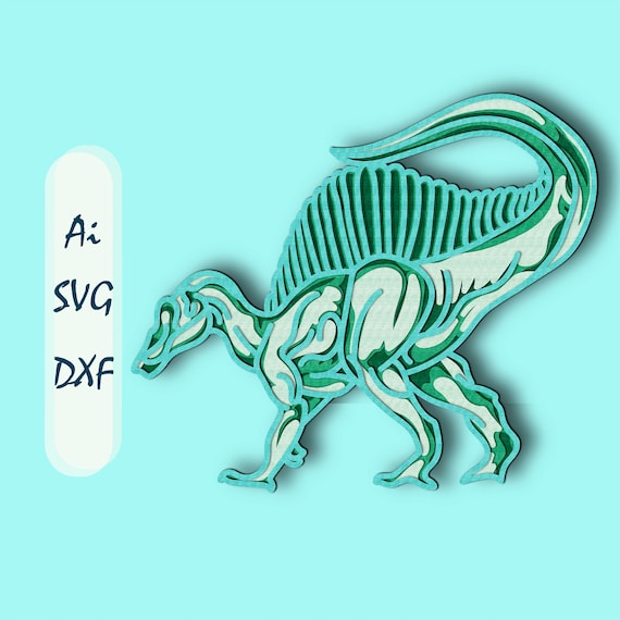 Download Dinosaur Svg 3d Layer Dinosaur 3d Cut Dinosaur Paper Cut Etsy