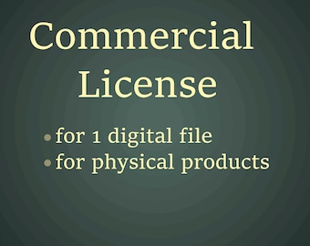 Commercial License for One SVG Design File