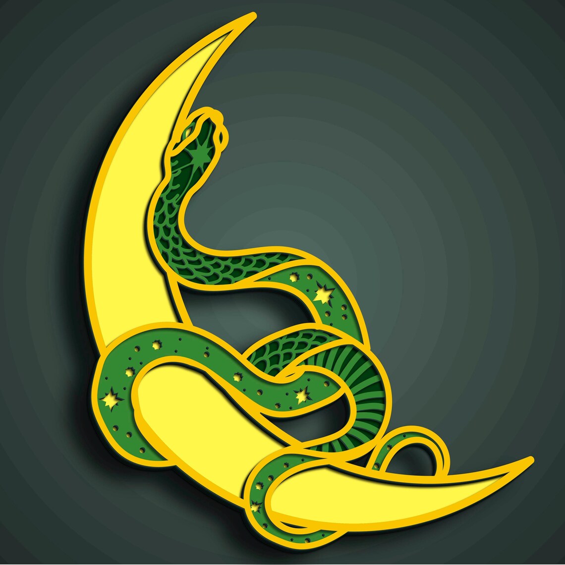 Snag File 3D Snake SVG, Multilayer Cut File, Cricut&glowforge, CNC, Layered ...