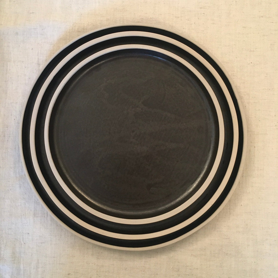 Black Charger Plate Etsy
