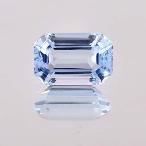 14 x 10 MM 100% Natural Sky Blue Aquamarine 9.70 Ct Loose Radiant Cut Gemstone Certified Making Jewelry&Ring Product Loupe Clean Quality
