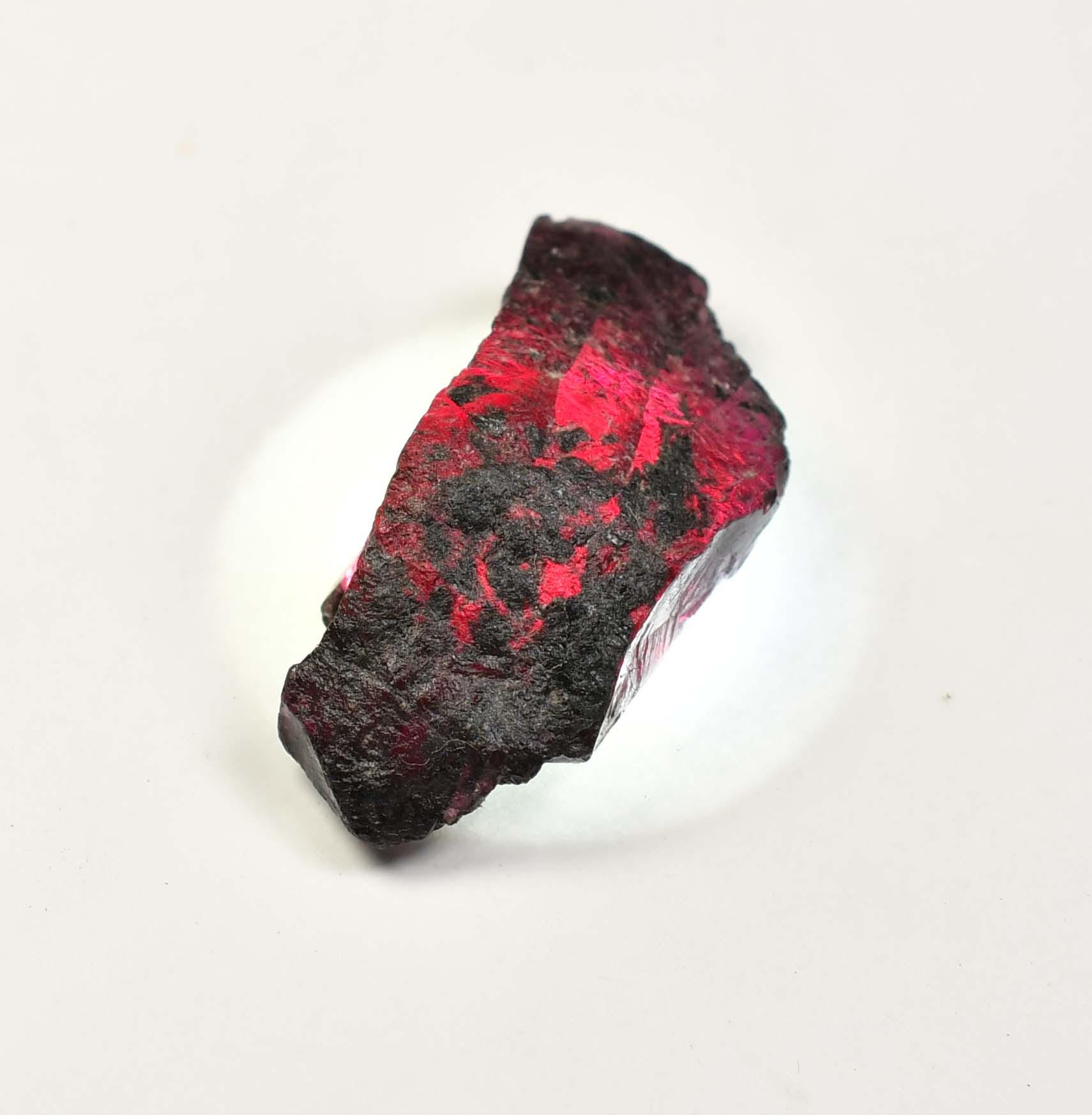 STONE  BOTTLENECK KINT ダークレッド13AW VERY Rare 43.75 Ct 100% Natural Red Painite Rocks Rough Burmese