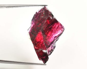 VERY Rare 25.25 Ct 100% Natural Red Painite Rocks Rough Burmese Facet GIT Certified Very Good Color Untreated Unheated Loose Rough Certified