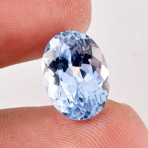 Flawless Natural Sky Blue Aquamarine Oval Cut Gemstone GIT Certified Use Making Ring Jewelry Raw Loose Gemstone All Size Available