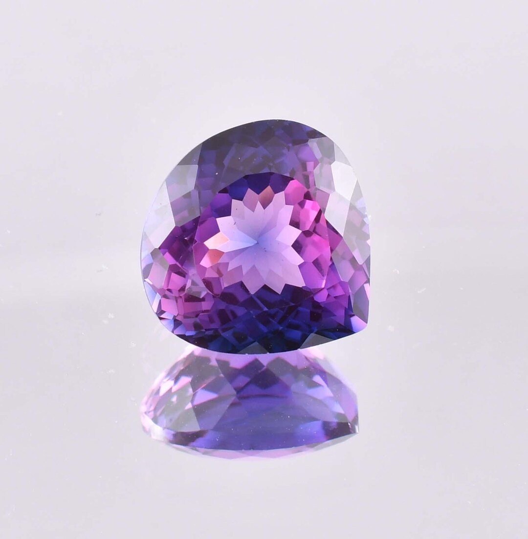12.5 X 12.5 MM Bi-color Purple Blue Java Plum Sapphire 10.80 Ct Loose ...