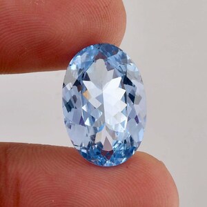 Flawless Natural Sky Blue Aquamarine Oval Cut Gemstone GIT Certified Use Making Ring Jewelry Raw Loose Gemstone All Size Available