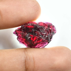 VERY Rare 38.40 Ct 100% Natural Red Painite Rocks Rough Burmese Facet GIT Certified Very Good Color Untreated Unheated Loose Rough Certified