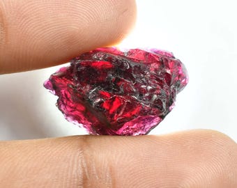 VERY Rare 38.40 Ct 100% Natural Red Painite Rocks Rough Burmese Facet GIT Certified Very Good Color Untreated Unheated Loose Rough Certified