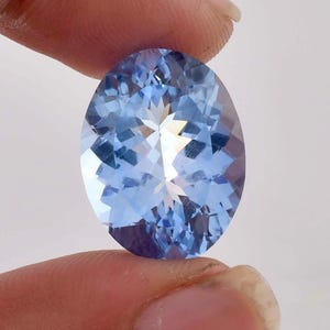 Flawless Natural Sky Blue Aquamarine Oval Cut Gemstone GIT Certified Use Making Ring Jewelry Raw Loose Gemstone All Size Available