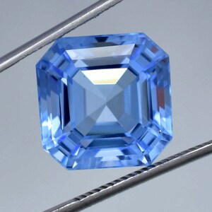 14 x 14 MM HUGE Flawless 14.35 Ctw Natural Blue Namibia Jeremejevite Loose Gemstone (GIT) Certified Making Jewelry, Ring & Pendent Gemstone