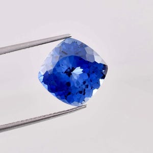11 x 11 MM Bi-Color Purple Blue Java Plum Sapphire 6.00 Ct Loose Gemstone GIT Certified Use to Make Ring & Pendent Tool Cornflower Gemstone
