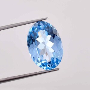 Flawless Natural Sky Blue Aquamarine Oval Cut Gemstone GIT Certified Use Making Ring Jewelry Raw Loose Gemstone All Size Available