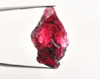 VERY Rare 34.35 Ct 100% Natural Red Painite Rocks Rough Burmese Facet GIT Certified Very Good Color Untreated Unheated Loose Rough Certified