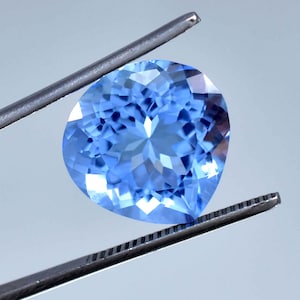 16 x 16 MM HUGE Flawless 12.05 Ctw Natural Blue Namibia Jeremejevite Loose Gemstone (GIT) Certified Making Jewelry, Ring & Pendent Gemstone