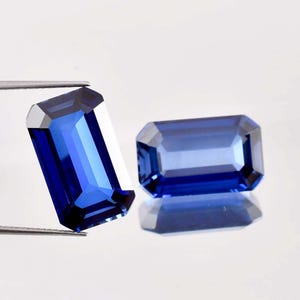 Flawless Natural 16 x 12 MM  Royal Blue Ceylon Sapphire Radiant Cut GIT Certified Heart Touching Loose Gemstone Use Making Ring Gemstone