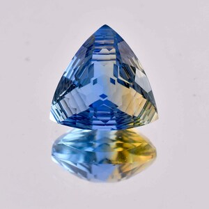 22 x 22 MM Flawless 30.05 Ct Natural Ceylon Bi-Color Sapphire GIT Certified Heart Touching Master Cut Gemstone Use Making Ring Pendent Tool