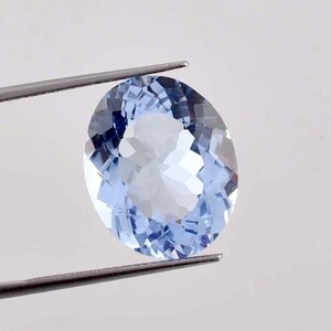 Flawless Natural Sky Blue Aquamarine Oval Cut Gemstone GIT Certified Use Making Ring Jewelry Raw Loose Gemstone All Size Available