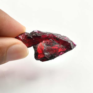 VERY Rare 47.95 Ct 100% Natural Red Painite Rocks Rough Burmese Facet GIT Certified Very Good Color Untreated Unheated Loose Rough Certified