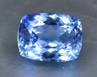 14.85 Ct 100% Natural Brazilian Blue Aquamarine Loose Cushion Cut Gemstone (GIT) Certified Making Jewelry & Ring Product Loupe Clean Quality