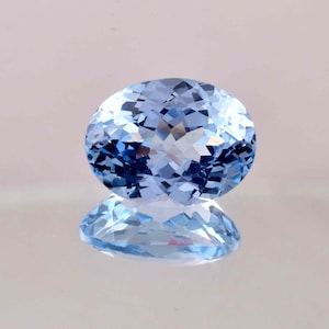 Flawless Natural Sky Blue Aquamarine Oval Cut Gemstone GIT Certified Use Making Ring Jewelry Raw Loose Gemstone All Size Available