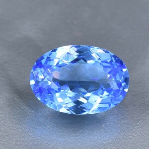 6.10 Ct 100% natuurlijke Braziliaanse blauwe aquamarijn losse ovale gesneden edelsteen (GIT) gecertificeerd het maken van sieraden en ring product loep schone kwaliteit