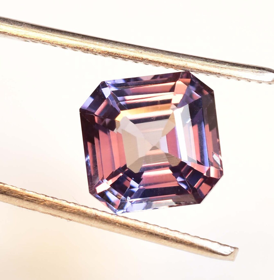 Flawless 6.95 Ct Natural Color-change Bi-color Grey Purple Alexandrite ...