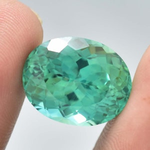 HUGE Flawless 26.80 Ct Natural Bi-Color Ceylon Parti Sapphire Oval Cut Gemstone GIT Certified Making Jewelry and Ring product Precious